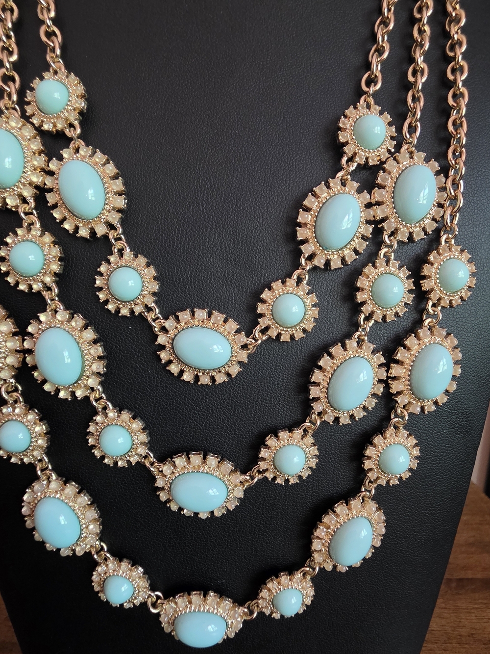 Goldtone Sage Statement Necklace - Charming Charlie